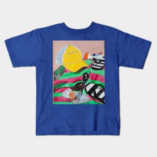 Beach Still Life - Acrylic Painting Kids T-Shirt